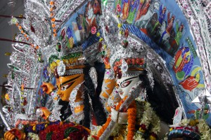 Retablo Durga Puja en Sovabazar Rajbati