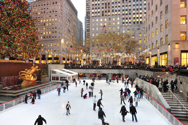 La pista de hielo de Rockefeller Center es una estampa clásica del invierno neoyorquino. Imagen de la web de la pista.