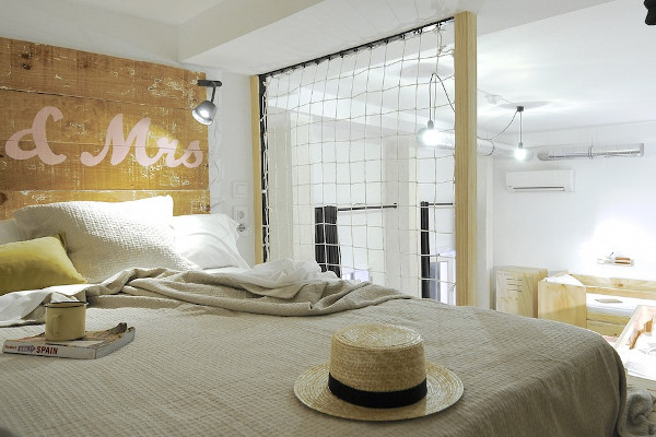 Una de las habitaciones de The Hat, en Madrid. Imagen de su web.