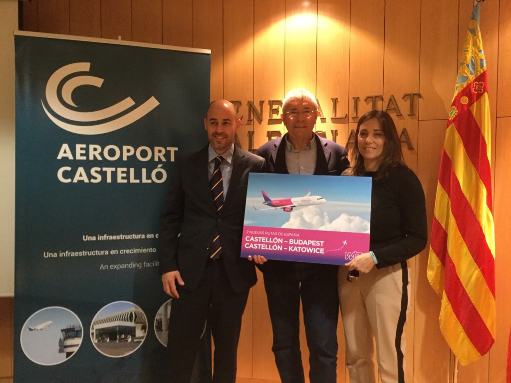Wizz Air anuncia dos nuevas rutas desde Castellón.