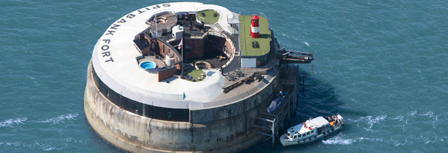 hotel en fuerte marítimo Solent Fort