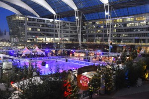 Mercadillo de Navidad en aeropuerto de Munich
