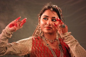 bailarina bailes por Durga Puja