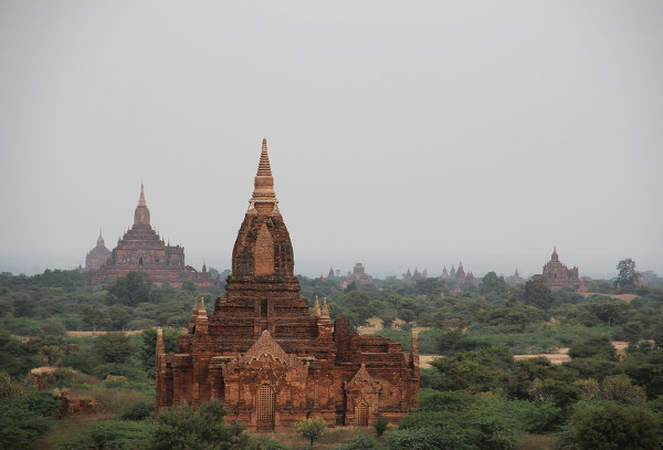 Una pagoda en Bagan.