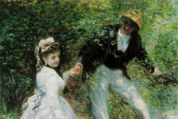 Pierre-Auguste Renoir La Promenade 1870.