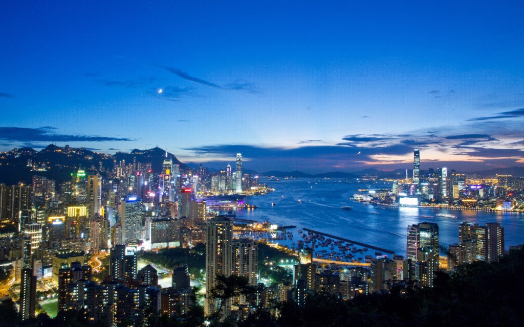 La isla de Hong Kong.