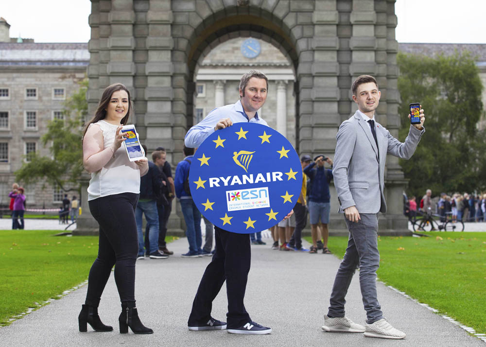 Ryanair lanza una nueva plataforma para los estudiantes de Erasmus