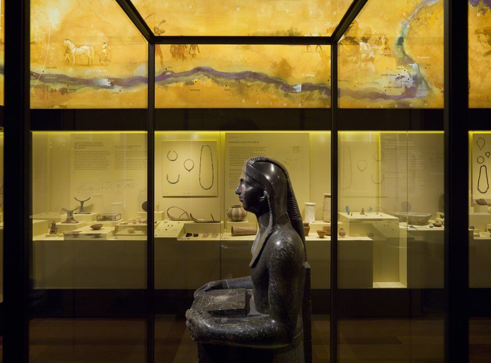 Tres son los museos de imprescindible visita en nuestro país para los amantes de Egipto y su cultura: el Museu Egipci de Barcelona, el Liceo Egipcio de León y el Arqueológico de Madrid (MAN). En la foto, sala de Egipto del MAN.