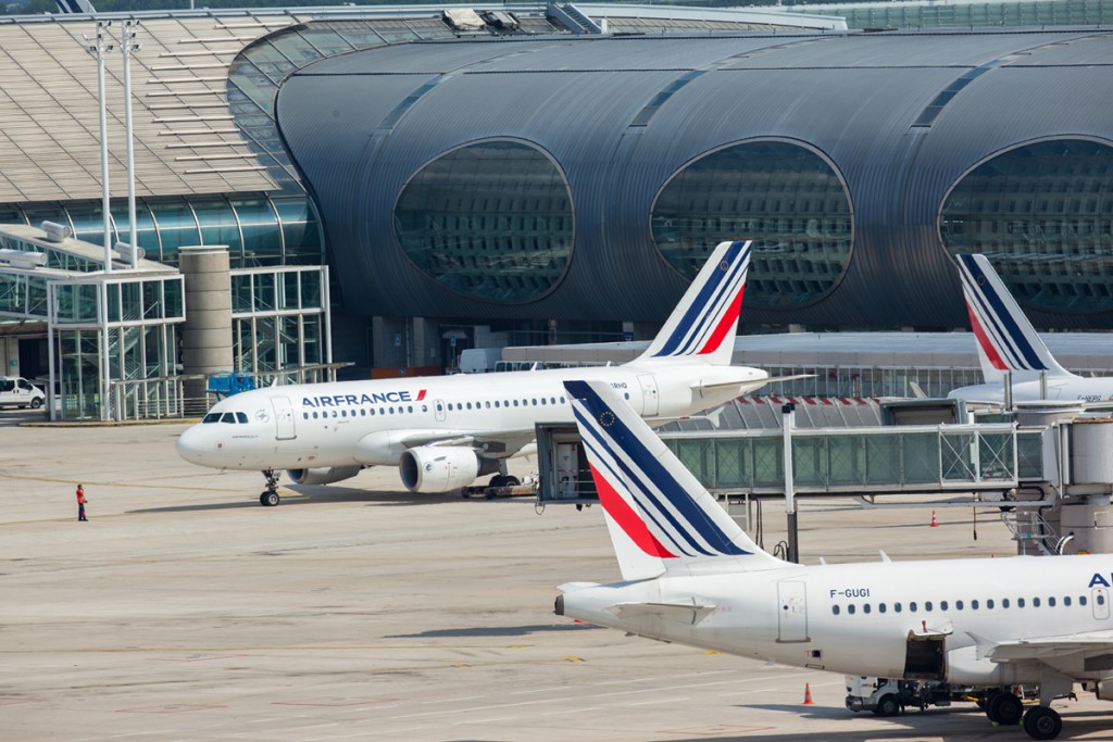 Airbus A318 de Air France en París-Charles de Gaulle.