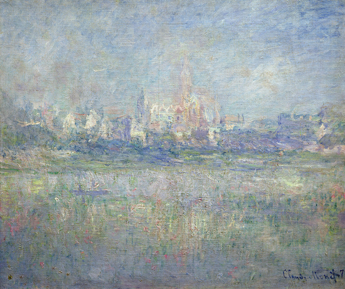 "Vétheuil en la niebla", de Monet.